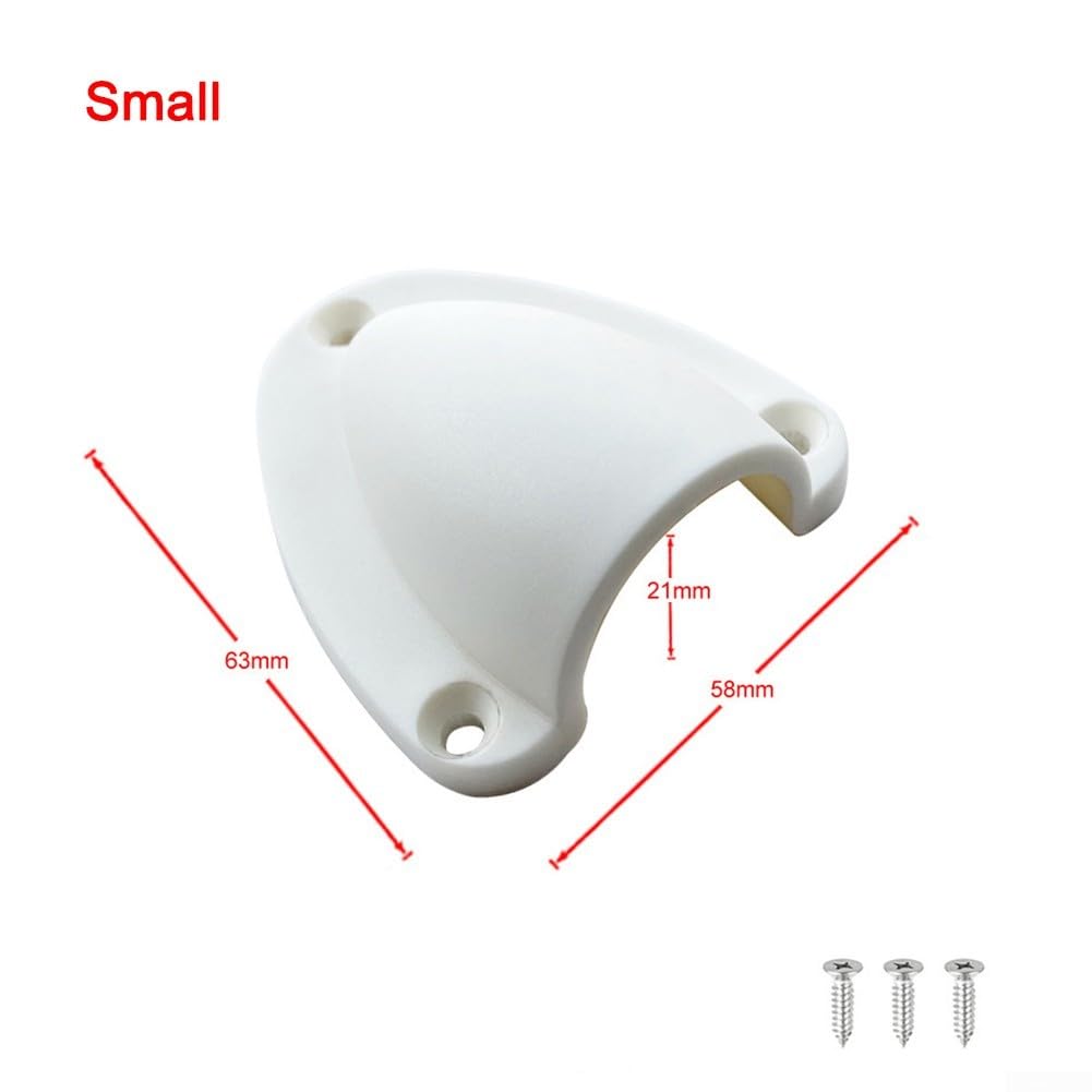 Tapa de ventilación de nailon resistente a la intemperie para cables y mangueras, solución ideal para condiciones exteriores duras (blanco grande)