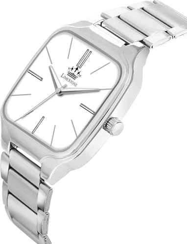 Image of LIMESTONE Classic Series Men Analog Watch - Stainless Steel Mesh Strap with Elegant Dial & Roman Numerals | Quartz Wristwatch for Casual & Formal Wear