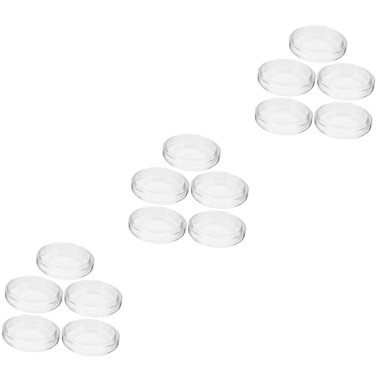 15 Piezas De Petri Placas De Agar De Bandeja De Cultivo Plato Redondo De Agar Soporte De Cultivo De Laboratorio Bandeja De Cultivo De Química Plato De Cultivo De