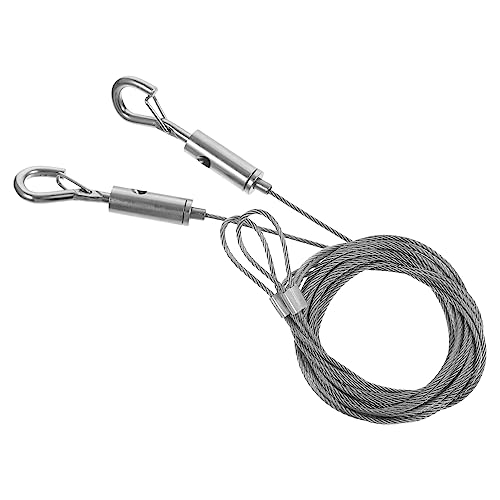 Alipis 2pièces Corde De Suspension Acier Pour Photos Kit De Suspension Avec Anneaux Pour Décorations Murales Et