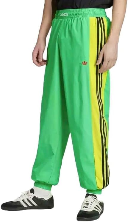 adidas Originals Men's Warm-UP Loose FIT Track Pants, Energy Green, Medium