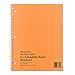 NATIONAL Brand Brown Board Cover Notebook, Quad, 1-Subject, Green Paper, 11 x 8.5" 80 Sheets (33209)