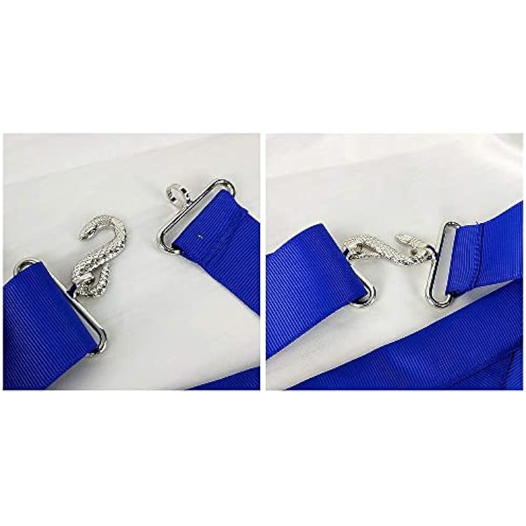 Masonic Master Mason Apron-Blue Lodge White Cloth with Embroidery