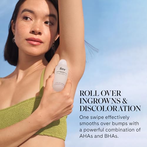 Fur Ingrown Eliminator Serum Rollerball - Powerful Ingrown Hair Treatment Serum With AHAs and BHAs to Treat and Prevent Ingrown Hairs and Bumps, Hydrates and Soothes Irritated Skin - 50 ml - Thumbnail 2