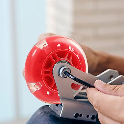 Uxcell 70Mm Inline Skate Wheels With Abec-7, 608Zz Bearing, Light Up Inline Skate Wheels, Led Flash Flashing Inline Skate Replacement Wheels For Teens(1 Pcs), Red #TOP4