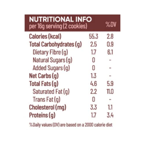 Image of Artinci Keto Double Dark Chocolate Cookies, As Seen on Shark Tank, Sugar Free Diabetic Friendly with High Protein & Fibre Diet Biscuits, Low GI & Carbs, (185g x Pack of 1)