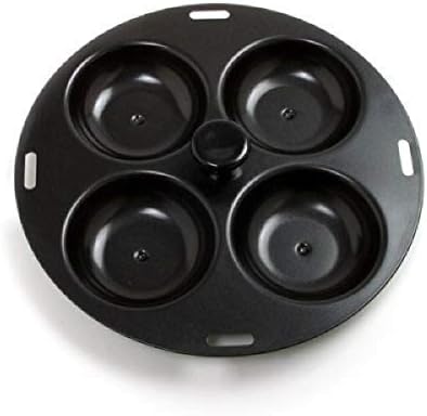Norpro 992 Nonstick 4-Egg Poacher, 8.5 inch, Black