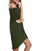 Haola Women Loose T Shirts Home Short Shirt Mini Dresses Tops S ArmyGreen