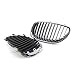 Kratka 2003-2009 1 para galwanizowana błyszcząca czarna pojedyncza lamela przednia zderzak grill nerkowy kratka do BM-W E60 E61 5 Series 550I 535I M5 grill samochodowy