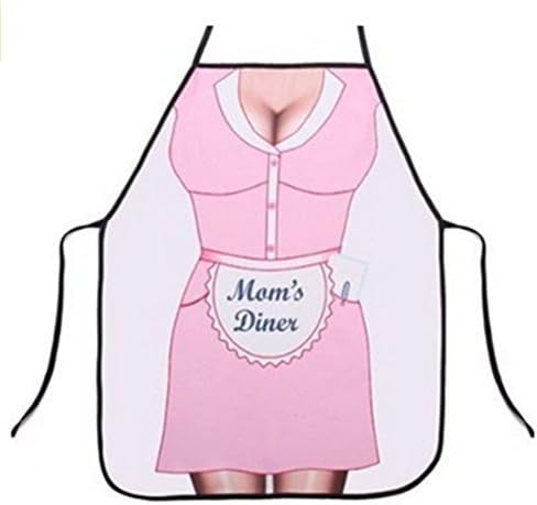 Miniatura 1 de Divertidos cómics lindos dibujos animados cocina cocina adulto delantal para regalo de Navidad, Rosado