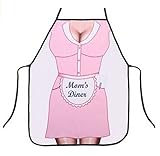 OYSRONG Mon's Diner Individuality Kitchen Cooking Adult Apron for Birthday Gift