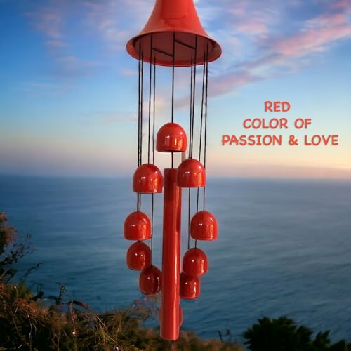 Image of PARADIGM PICTURES 10 Bells Wind Chime for Home Decor Good Luck Lover Gift Positivity