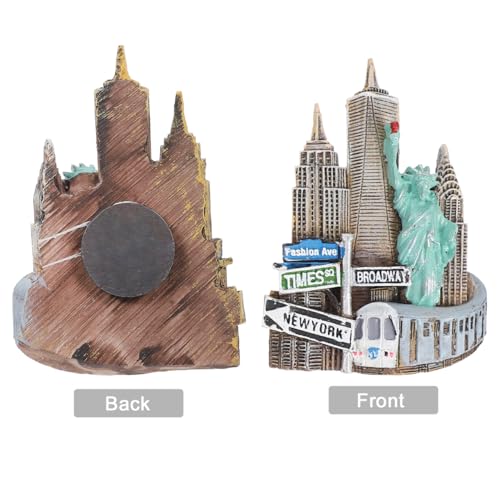 Miniatura 8 de Zerodeko 3 Uds Imán De Resina Para Nevera Imán De Nevera De Nueva York Imanes De A Para A Decoraciones Magnéticas Imanes De A Para Niños Decoración Magnética