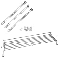 QuliMetal 304 Stainless Steel Grill Burner and 65054 Grill Warming Rack for Weber Genesis 300 Series (2011-2016), Genesis E310 E320 E330 S310 S320 S330 Gas Grills with Front Control Panel