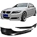 Front Bumper Lip Splitters Compatible with 2009-2012 BMW E90 3-Series 328I 335, 2PCS PP Black by IKON MOTORSPORTS