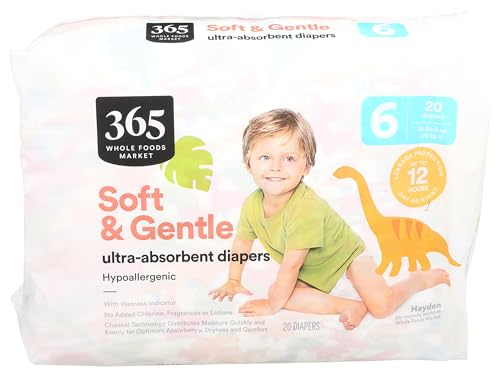 365 by Whole Foods Market, Size 6 Diapers, 20 Count