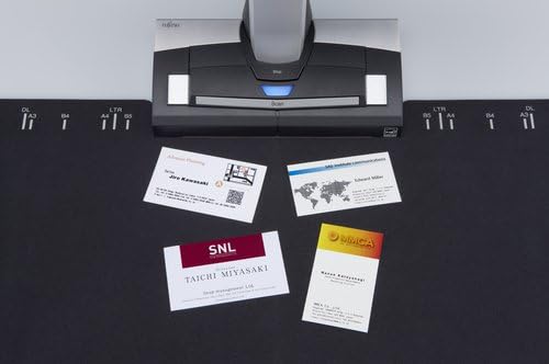 Fujitsu ScanSnap SV600 scanning multiple business cards