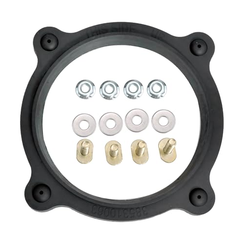 Image of VR Toilet Floor Flange Seal and Mounting Kit Compatible with Dometic Sealand VacuFlush 506+ 510+ 511H 706 806 2010 2011 606 647 648 709 1006 1008 1047 1048 Replaces Part 385310063