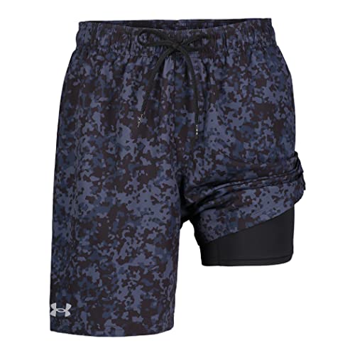 Image of Under Armour Men's Compression Lined Volley Swim Trunks, UPF 50+ Sun Protection, Drawstring Closure & Elastic Waistband
