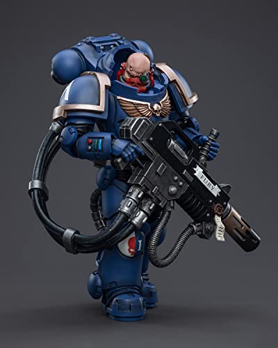 Pipigirl Joytoy × Warhammer 40K Genuine License 1/18 Soldier, Ultramarines Primaris Eradicator, 4Inch Army Military Extreme Warrior Models Action Figures Kits (01) #TOP2
