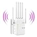Repetidor WiFi Largo Alcance, Amplificador Señal WiFi Extender, TP Link Repetidor WiFi 6 Antenas Cobertura 1000 m2, Amplificador WiFi Extensor de WiFi con 2 Puertos LAN para Casa y Oficina