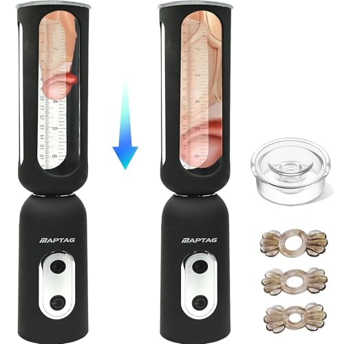 Medical-Grade Vacuum Erection Device for Erectile Electric Penis Enlarge Vacuum Pump with 4 Suction Male Genitalia Enlargement Rechargeable Automatic High-Vacuum Penis Enlargement Extend Pump