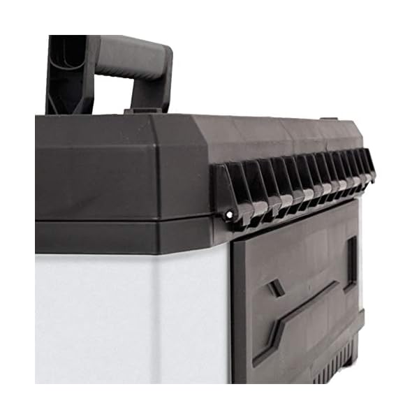 Stanley FatMax Werkzeugbox / Werkzeugkoffer (26", 66x29x30cm, herausnehmbare Trage, stabiler Koffer mit Aussparung, Werkzeugkasten mit Bi-Material Griff und FatMax-Logo) 1-95-617 – Bild 6