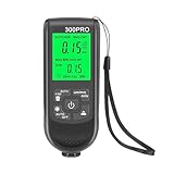 Digital Thickness Meter, Paint Thickness Gauge, Car with Digital LCD Backlight, Metal Coating Measuring Tool 0-2000um(Noir)