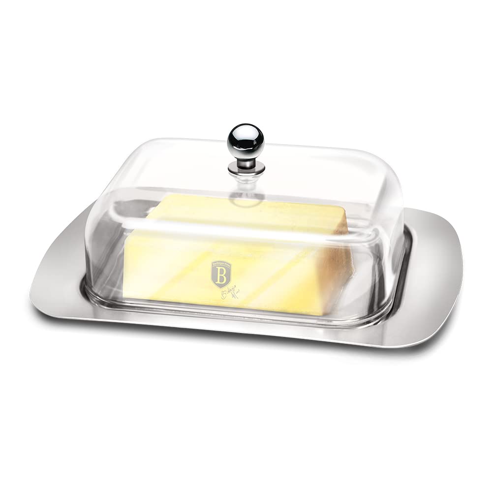 Glass Butter Dish Transparent Butter Holder Clear Butter Dish Box Reusable Butter Dish With Lid