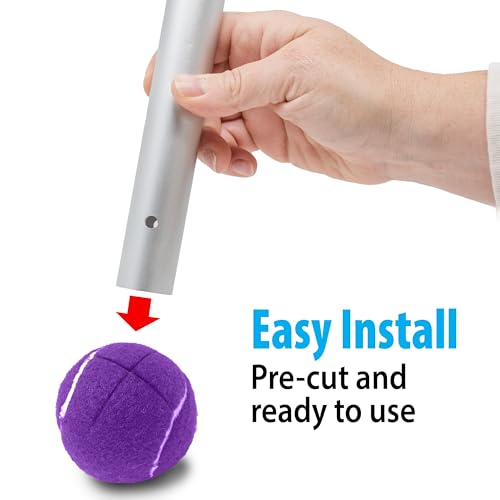 Top Glides Precut Walker Tennis Ball Glides (Purple) - Thumbnail 3