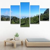 SIGNWIN 5 Panel Canvas Wall Art Greenlands for Home Decorations Ready to Hang - 60