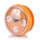 TOPINCN wasserdichte Badezimmeruhr mit Saugnapf, Duschwand-Timer, Küchenwanduhr, Timer, Innenuhr, Badezimmerzubehör (Orange)
