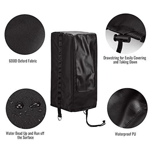 Seven Sparta Electric Jack Cover, 600D Oxford Fabric Universal Rv Electric Tongue Trailer Jack Protective Head Cover (Universal Size 18″H X 7 1/2″W X 9″D) #TOP2