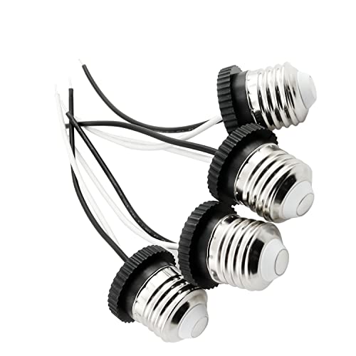 E26 Socket Adapter Bllndx 4Pcs Medium Edison E26 Base Ceiling Led Retrofit Power Adapter Bulb Socket With 15Cm Wire E26 Base Pigtail Socket #TOP3