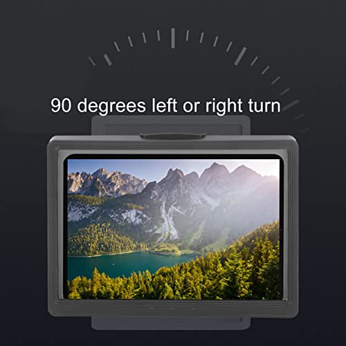Support de téléphone de douche étanche noir rotatif en ABS