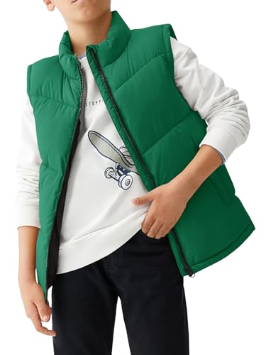 Image of Meikulo Boys Puffer Vest Zip Up Quilted Gilet Sleeveless Jackets
