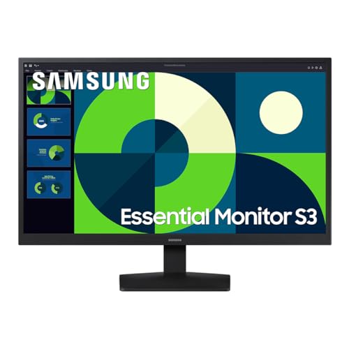 Samsung 24" Essential Monitor S3 D310, FHD, Computer Monitor, Game Mode, 3000:1 de Radio de Contraste, Intelligent Eye Care, LS24D310EALXZX
