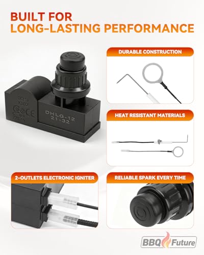 Image of BBQ Future Grill Igniter Kit for Blackstone 36 Inch Griddle, Electronic Battery Igniter Replacement Kit