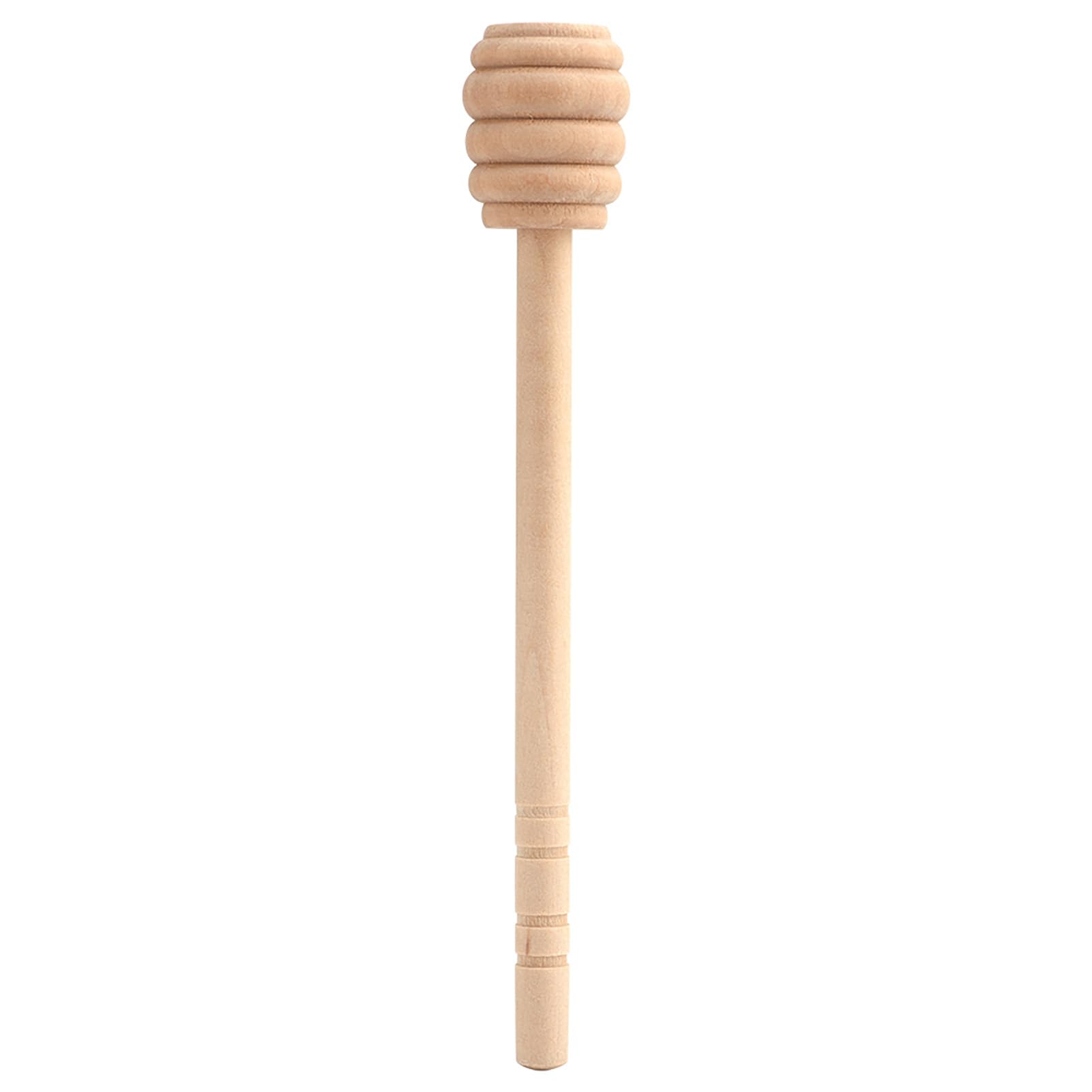 50 Pezzi Spargimiele Legno Piccoli, Cucchiaini Bastoncini Mieles Legno Piccoli Mini Bastoncino Spargimiele in Legno con Scanalature Profonde per la Casa e la Preparazione di Marmellate (15cm)