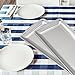 Aynaxcol 3Pcs 304 Stainless Steel Food Serving Tray, 12.6