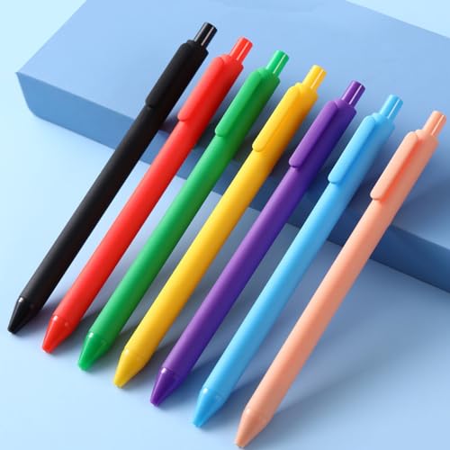 Set de 6 bolígrafos gel multicolor 0.5 mm punta fina miniatura 4