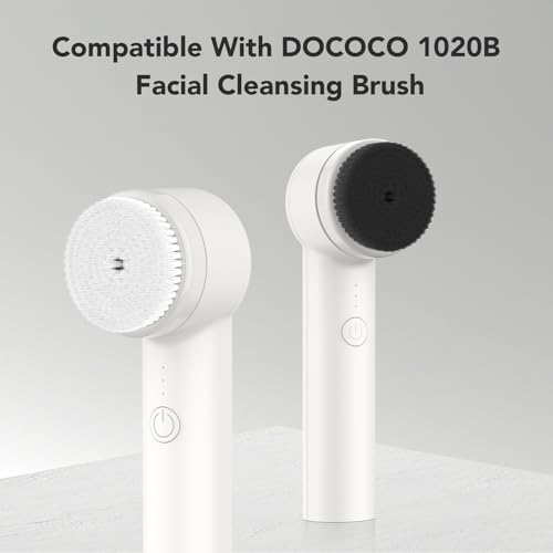 Replacement Face Scrubber Brushheads for DOCOCO 1020B Facial Cleansing Brush, Face Cleaning Brush Heads Compatible with 1020B
