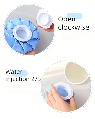Image of Hot and Cold Reusable Ice Bag for Sport Injuries Ice Pack for Injuries, Hot & Cold Therapy, Teeth Pain Cold Pack, Headaches Cold Ice Bag Hot Cold Therapy for Head Shoulder Back Knee 2PCS