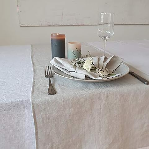 Farnberg Camino de mesa de lino beige Cover