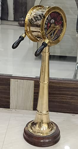 Brass Maritime Antique Brass Ship Engine Telegraph Collectible Decor 24 inch Table Top Decor Home Office Decor Father's Day Gift
