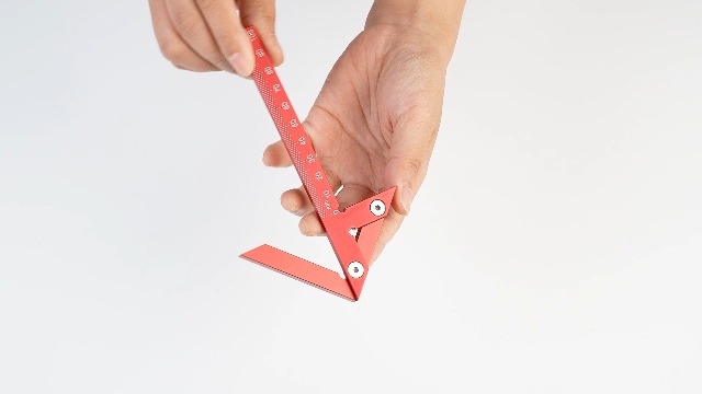 Règle Centrale 105 Mm 45 90 En Alliage D'aluminium Outil De Mesure