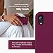 KUMEEK iPhone XR Case, Soft Silicone Gel Rubber Bumper Case Anti-Scratch Microfiber Lining Hard Shell Shockproof Full-Body Protective Case Cover for iPhone XR Case-WineRed