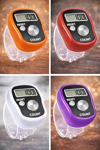 Image of 2 PCS Digital Finger Counter Electronic Hand Tally Counter with Adjustable Strap, LCD Display & Reset Button | Portable Japa Counter for Chanting, Meditation, Prayer, Sports, Golf & Score Tracking