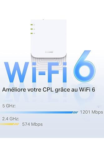 TP Link CPL WiFi G.hn2440 WiFi 6 AX1800 PGW2440 KIT - vue 4