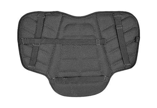 Coussin d'air pour selle de moto gonflable noir avec isolation thermique et protection solaire